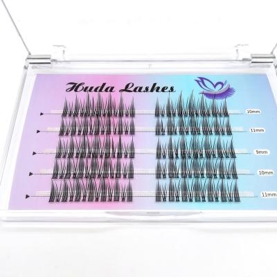 China New Style 2022 New Style Naughty Little Set Extension Pre Made Eyelash Extension Promade Fans 0.07 Premade Dark Black Fans for sale