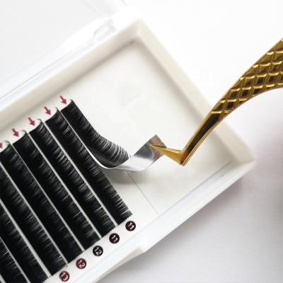 China Wholesale good quality matte dark black korean mink volume mink eyelash extension cashmere private label individual premium lash extensions for sale