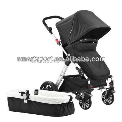 China Polyester Oxford Europe Style Luxury Baby Buggy Stroller With Aluminum Frame for sale