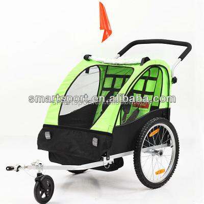 China Luxury Polyester Europe Style Bicycle Baby Trailer for sale