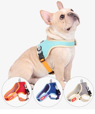 China Reflective Dog Leash Collar Mesh Saddle Dog Items Pet Logo Products Reflective Pet Breathable Harness Accessories Customized Dog for sale