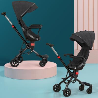 China Big Wheels Wholesale Compact Foldable Baby Stroller Pram Stroller Baby Trolley for sale