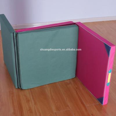 China Durable Gymnastics Martial Arts Folding Mat Crash Pad For Sale for sale