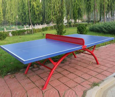 China Outdoor training or competition SMC table tennis table 50mm clamping pinpong table for sale