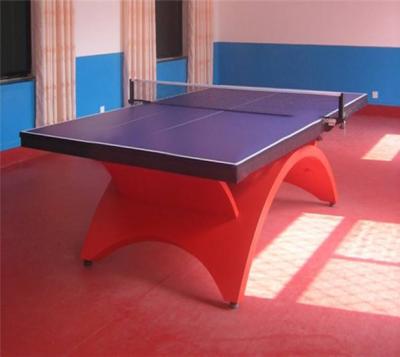 China Whole Box Wholesale Price Ping Pong Table Rainbow Type Equipments for sale