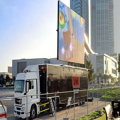 China Mobile truck P6 programmable LED commercial advertising display screen board for sale