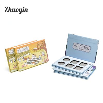 China 2019 Waterproof Custom Eyeshadow Manufacturer Cosmetics Empty Paper Palette for sale