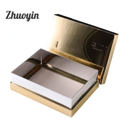 China Art Recyclable Luxury Paper Cardboard Magnetic Wine Gift Box With Ribbon for sale