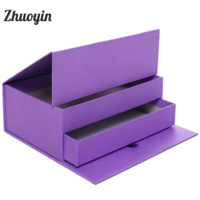 China Recyclable Custom High Quality Two Layers Paper Gift Box Drawer Cardboard For Cosmetic for sale