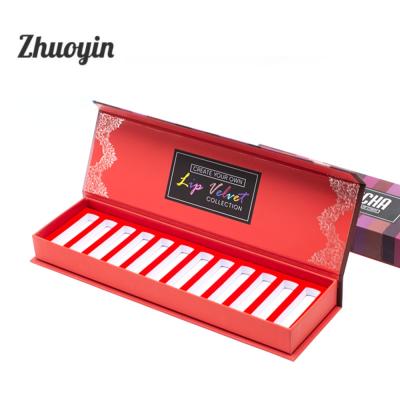 China Recyclable Wholesale Luxury Lipstick Packaging Gift Set Magnetic Custom Paper Box for sale