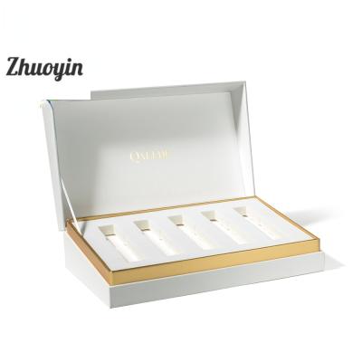 China Recyclable Custom Logo Gold Hot Stamping Earrings Slide Drawer Paper Gift Box For Jewelry for sale