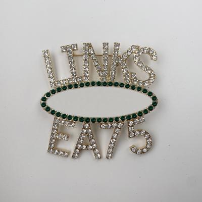 China ALLY fashion bling custom rhinestone brooch for sale