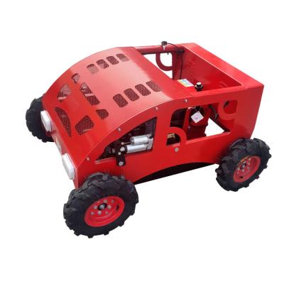 China remote control smart electric 4-Stroke mini lawn mower can be remote control of automatic lawn mower car for sale