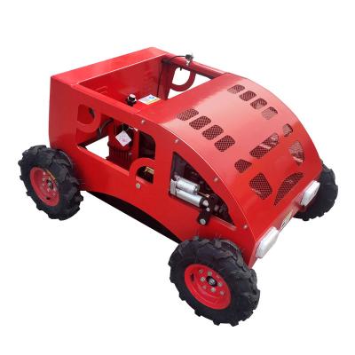 China Durable Good Price 4-Stroke Petrol Remote Control Robot Zero Ride On Lawn Mower for sale