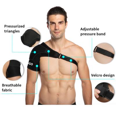 China Amazon Durable Hot Sale Custom Logo Neoprene Adjustable Compression Single Shoulder Brace for sale