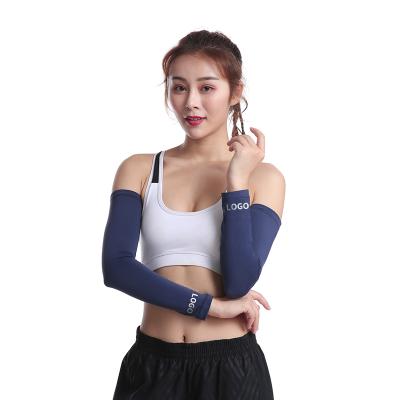 China Breathable Compression Sleeve Arm Outdoor Sports Basketball Anti-UV Protect Wear Ice Silk Cloth Recycling Sleeves for sale