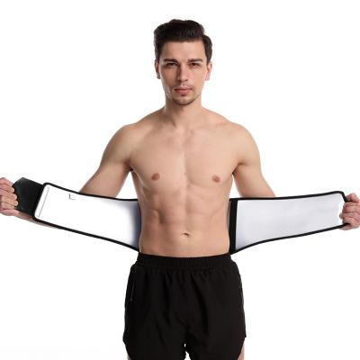 China Sweating New Silver Steel Men Waist Trainer Bone Waist Trainer Ion Waist Trainer Shaper Custom Fat Loss for sale