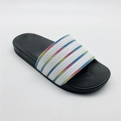 China Fashion Trend OEM Matte Color Rhombus Slippers PVC High Quality Slippers for sale