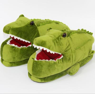 China Cute Winter Fashion Trend Crocodile Shape Animal Indoor Slippers For Men And Women for sale