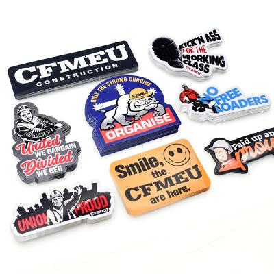 China Waterproof Custom Die Cut Waterproof UV Proof PVC Vinyl Brand Printing Sticker Sheets Die Cut Logo Custom Laptop Sticker Adhesive for sale