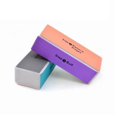 China Handmade Product, Colorful 4 Way Block Manicure Care Nail Art Files Shiner Polisher Buffing Sanding for sale