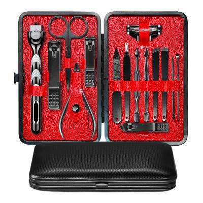 China Portable Professional Custom Men's Pedicure Nail Manicure Set Kit for sale