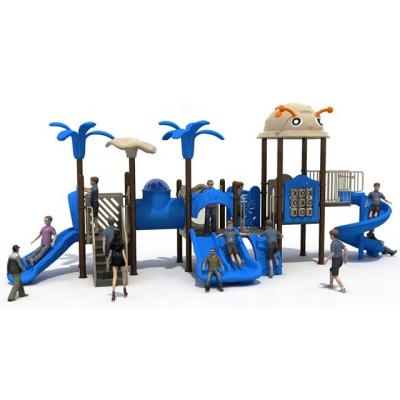 China Amusement Park/Outdoor Playground Custom Design School Playset Kids Outdoor Playground Plastic Slides For Kids for sale