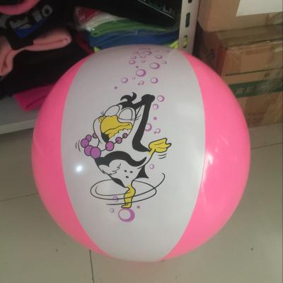 China Custom Made Waterproof High Quality Summer PVC Inflatable Beach Ball With Logo Printing for sale