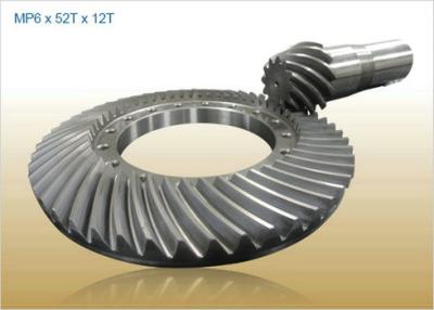 China Heavy Cast Steel Left Angle CNC Turning , Milling Bevel Gears For Shipping Industry for sale