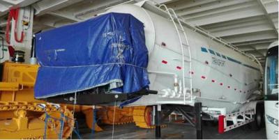 China 2 Axle Powder and Limestone Sand Transporting Tank Semi Trailer for sale