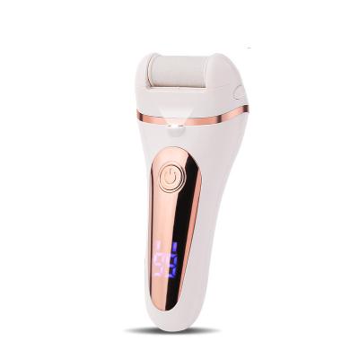 China ABS JD-526 Rechargeable Foot Callus Remover Rechargeable Kit Electric Hard Removers 3 Heads Foot Grinding Portable Waterproof Folder for sale