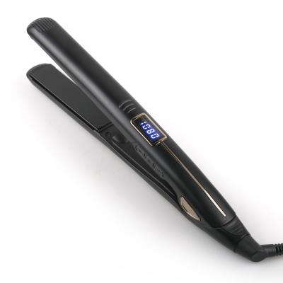 China All Black Flat Hair Straightener Straightening Irons Flat Iron QW-917 for sale