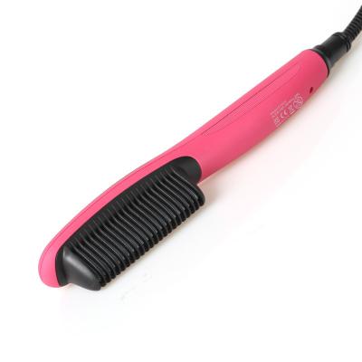 China Waterproof Electric Ceramic Hair Detangling Comb Professional Hair Styling Straightening Brush for sale