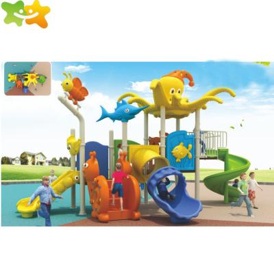 China Outdoor Exercise Plastic Playground Toddler Garden Slide Kids Slide Set On Sale 570*240*380CM for sale