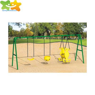 China Plastic playground garden swing set outdoor+plastic slide swing set+backyard swing for kids for sale