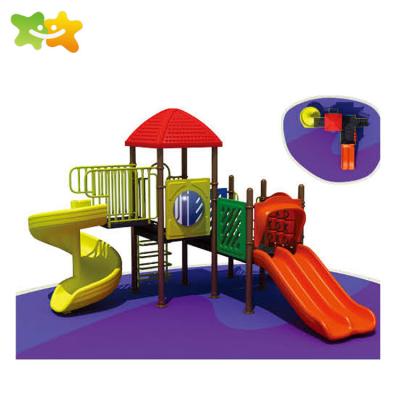 China Outdoor Plastic PE School Playground Equipment Kids Playground Slide for sale