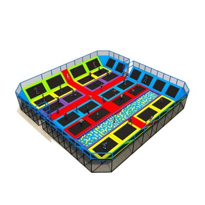 China PVC 20ft Big Indoor Commercial Fitness Kids Bungee Jumping Trampoline for sale