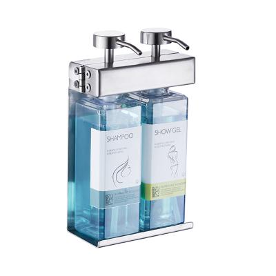 China Foam Soap Dispenser Excellent Quality Wall Mount With Square Lockable Soap Dispenser Bottle Stainless Steel For Hotel Home for sale