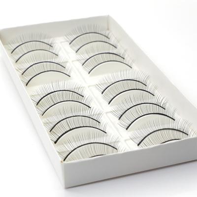 China Eyelash Extension 10 Pairs Pack Eye Lash Extension Mannequin False Tape Practice Eyelash Extension for sale