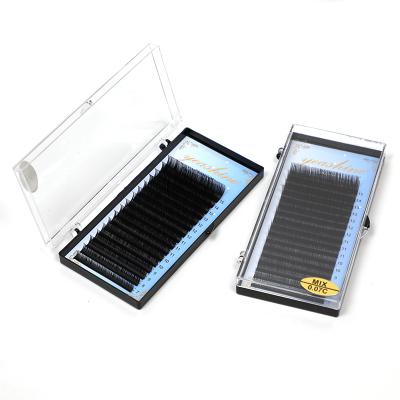 China Long Styles Natural Hot Selling Synthetic Eyelash Extensions Private Label Volume Lashes Fans Lashes for sale