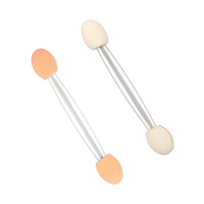 China Wholesale Disposable Eyeshadow Sponge Mini Makeup Brush China Suppliers Eyelash Extension Dual Side Applicator for sale