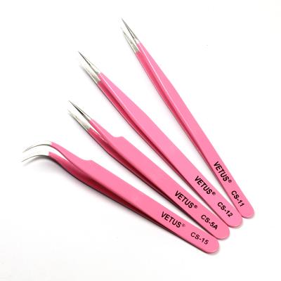 China Hot-selling eyelash extension VETUS anti-static tweezers CS-5A CS-11 CS-12 CS-15 for sale