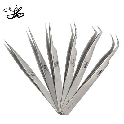 China Eyelash Extension Customized Logo Stainless Steel Lash Applicator Gold Volume Tool Eyelash Extension Custom Tweezers for sale