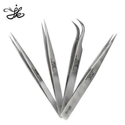 China High Quality Professional Eye Lash Custom Tweezer Eyelash Extension Dispenser Stainless Steel Volume Tweezer for sale