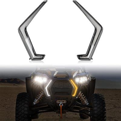 China ABS Plastic Front LED Signature Lights With Turn Signal Light Assembly For Polaris RZR XP 1000 2019 for sale