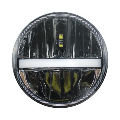 China Diecast alminum auto lighting system 7inch led round headlight for jeep/harley 7