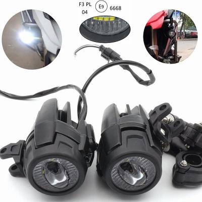 China 2pcs 40W Fog Lights Motorcycle Aluminum Auxiliary LED Fog Lamp Motocycle Driving Lamp For BMW R1200 GS/ADV F 700 F800GS Driving Headlight for sale