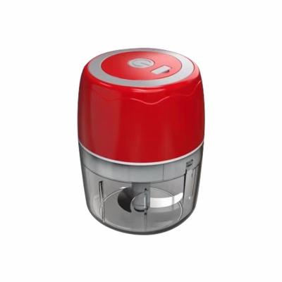 China USB Electric Plastic Mini Baby Food Slicer Chopper 400ml for Pepper Chili Vegetable Nuts Meat Garlic for sale