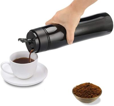 China Hotel Press Coffee Maker Portable French Vacuum Insulated Travel Mug Hot and Cold Brew Great for Commuter Camping Outdoor Office for sale