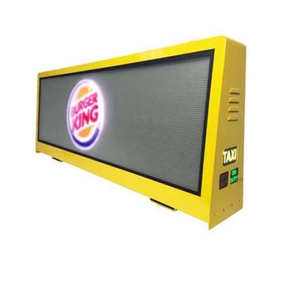 China OUTDOOR Chinese Supplier Roof Sign Screen Double Sided P5 Taxi Top Led Display Advertising for sale